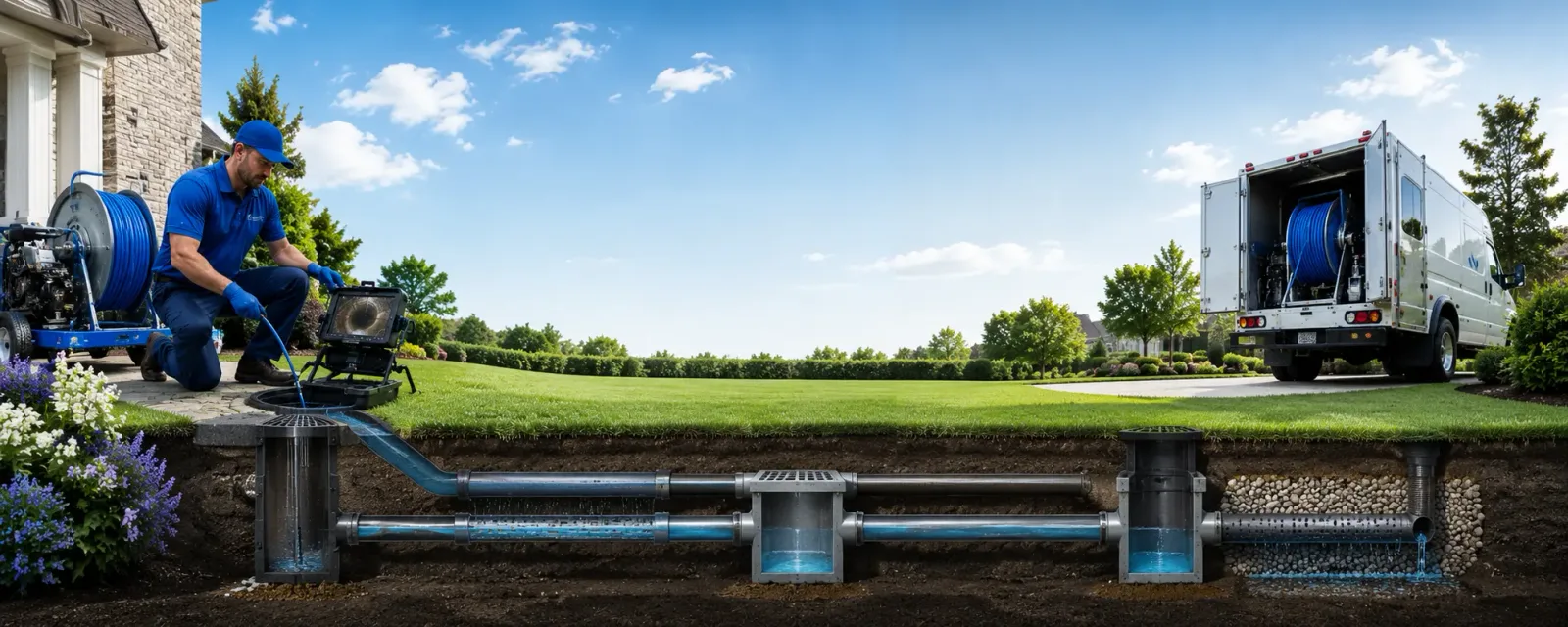 Outdoor drain cleaning information for Sandia, TX